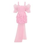 floral-applique bow dress 1