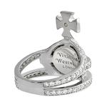 Кольца Vivienne Westwood Orb Ring «Platinum/White» 2