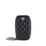 Сумка через плечо Zip Around Phone Case with Chain Quilted Lambskin with Enamel 1