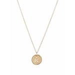 Колье K Initial Charm из желтого золота с бриллиантами 1