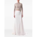 embellished draped maxi dress 1