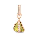 Liberté diamond and peridot charm 1