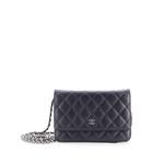 Стеганая сумка через плечо Wallet on Chain Quilted Caviar 1