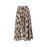 Alice check frayed-hem midi skirt 2