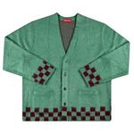Кардиганы Supreme Brushed Checkerboard Cardigan 'Мятный' 1