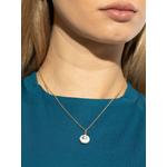 logo-plaque pearl-pendant necklace 2