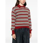 striped polo-collar sweater 3