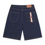 Низ Corteiz Dual Stripe Denim Short 'Вымытый индиго' 2