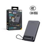 XPower MagNetoPlus Q10 Pro алюминиевый 10000mAh 45W PD3.0 с подставкой, встроенным кабелем, цифровым дисплеем QI2 магнитный повербанк - Grey 1