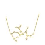 Колье Sagittarius Constellation из желтого золота с бриллиантами 1