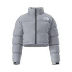 Пуховики The North Face Nuptse Short Jacket «Синий лен» 1