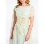 Moonlight sequin-embellished draped gown 1