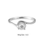 LITZ 18K Белое золото Кольцо с бриллиантом DR2996 4