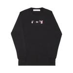 Футболки Off-White Acrylic Arrow Long-Sleeve Tee 'Black/Fuchsia' 1