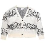 Кардиганы Rhude Bandana Stripe Cardigan 'Creme/Black' 1