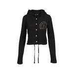 studded hooded cardigan 1