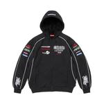 Худи Supreme Racing Lined Zip Up Hooded Sweatshirt 'Black' 1