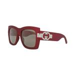 Солнцезащитные очки Gucci Square-Frame Injection 'Red/Grey' 2