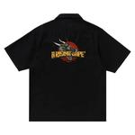 Рубашки на пуговицах BAPE Dragon Embroidery Open Collar Shirt 'Black' 2