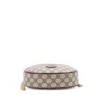 Interlocking G Patch Half Moon GG Coated Canvas Mini hobo bag 4