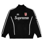 Свитеры Supreme x Umbro Zip Up Sweater «Black» 1