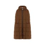 Pyramid quilted hooded coat 1