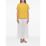 linen short-sleeved blouse 2