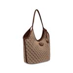 Samantha monogram-print logo-plaque tote bag 2