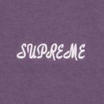 Футболка Supreme Washed Script Short-Sleeve Top 'Purple' 2