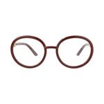 Gucci Очки для зрения с круглой оправой 'Зеленый/Серый' 1
