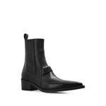 Pointed Sliver ankle boots 2