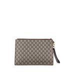 Courrier Pouch GG Coated Canvas with Applique clutch bag 4