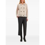 double-breasted knitted cardigan 2