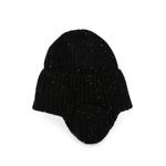 ribbed-knit ear-flap beanie hat 1