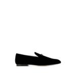 bow-detail velvet loafers 1