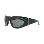 Солнцезащитные очки Gucci Shield-Frame Injection 'Green/Grey' 2