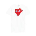 Футболки Comme des Garçons PLAY Eyes Heart Tee 'White' 1