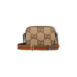 Сумки через плечо Gucci Messenger Bag With Jumbo GG 'Camel/Ebony' 2