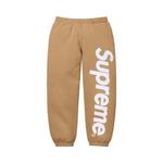 Штаны Supreme Satin Appliqué Sweatpant 'Light Tan' 1