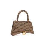 Сумка через плечо Hourglass Small BB Monogram из бежевого цвета 2