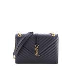 Большая сумка на плечо Classic Monogram Envelope Satchel Matelasse Chevron Leather 1