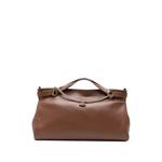 chain-link leather tote bag 1