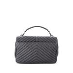 Большая сумка на плечо Classic Monogram College Bag Matelasse Chevron Leather 2