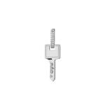 Серьга Key Small из белого золота 1