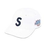 Кепки Supreme World Famous S Logo 6-Panel «White» 1
