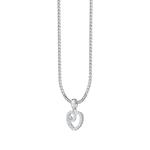TOMEI Love Diamond Кулон-сет, белое золото 585/14K 2