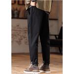 Зауженные брюки из габардина на эластичном поясе 3
