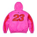 Кожаные куртки Supreme x Jordan Hooded Leather Jacket 'Pink' 2