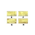 999.9/24K Чистое золото Золотая банкнота долголетия GN12 (0,1 г) 3