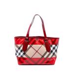 2000-2017 Vinyl Trimmed Supernova Check Coated Canvas tote bag 1